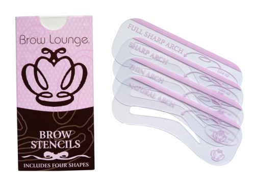 Powder your eyebrows quick and easy with the Brow Lounge Stencil Kit!